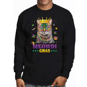 Meowdi Gras Mardi Gras Cat Lover New Orleans Louisiana USA Longsleeve Tee 3 4