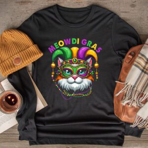 Meowdi Gras Mardi Gras Cat Lover New Orleans Louisiana USA Longsleeve Tee