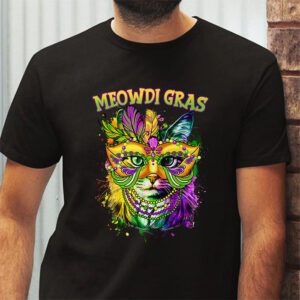 Meowdi Gras Mardi Gras Cat Lover New Orleans Louisiana USA T Shirt 2