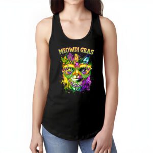 Meowdi Gras Mardi Gras Cat Lover New Orleans Louisiana USA Tank Top 1