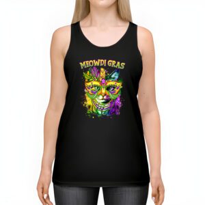 Meowdi Gras Mardi Gras Cat Lover New Orleans Louisiana USA Tank Top 2