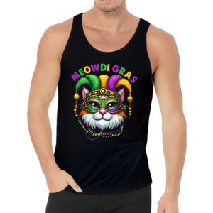 Meowdi Gras Mardi Gras Cat Lover New Orleans Louisiana USA Tank Top 3 3