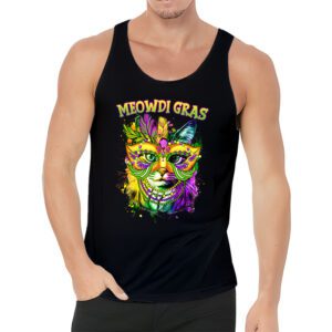 Meowdi Gras Mardi Gras Cat Lover New Orleans Louisiana USA Tank Top 3