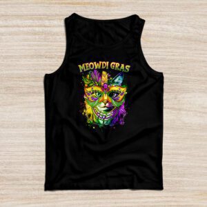 Meowdi Gras Mardi Gras Cat Lover New Orleans Louisiana USA Tank Top