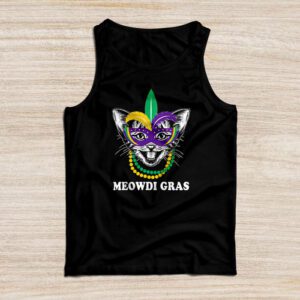 Meowdi Gras Mardi Gras Cat Lover New Orleans Louisiana USA Tank Top