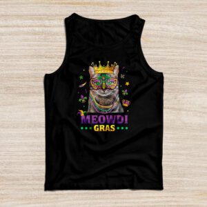 Meowdi Gras Mardi Gras Cat Lover New Orleans Louisiana USA Tank Top