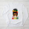 Messy Bun Hair I Am Black History African American Women Longsleeve Tee