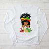 Messy Bun Hair I Am Black History African American Women Longsleeve Tee