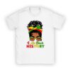 Messy Bun Hair I Am Black History African American Women T-Shirt