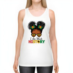 Messy Bun Hair I Am Black History African American Women Tank Top 2 1