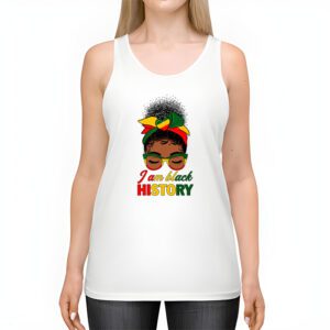 Messy Bun Hair I Am Black History African American Women Tank Top 2 2