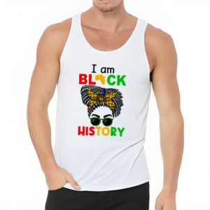 Messy Bun Hair I Am Black History African American Women Tank Top 3