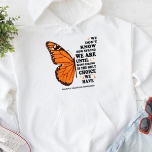 Multiple Sclerosis Awareness Gifts Women Mom Cute Butterfly Hoodie 1