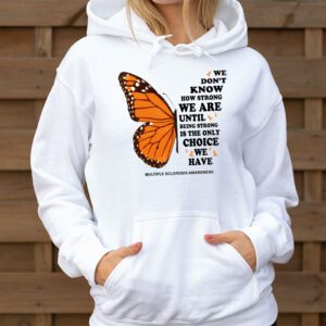 Multiple Sclerosis Awareness Gifts Women Mom Cute Butterfly Hoodie 3