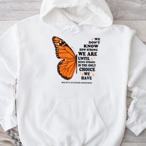 Multiple Sclerosis Awareness Gifts Women Mom Cute Butterfly Hoodie