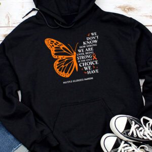 Multiple Sclerosis Awareness Gifts Women Mom Cute Butterfly Hoodie