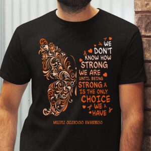 Multiple Sclerosis Awareness Gifts Women Mom Cute Butterfly T Shirt 2 1