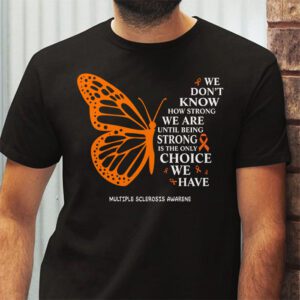 Multiple Sclerosis Awareness Gifts Women Mom Cute Butterfly T Shirt 2 2