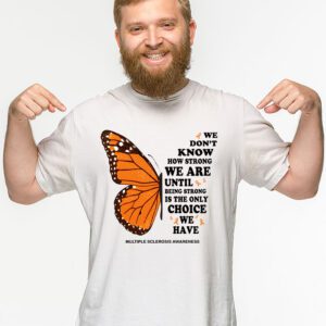 Multiple Sclerosis Awareness Gifts Women Mom Cute Butterfly T Shirt 2