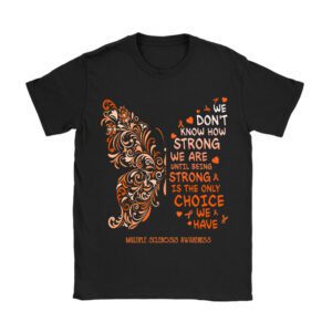 Multiple Sclerosis Awareness Gifts Women Mom Cute Butterfly T-Shirt