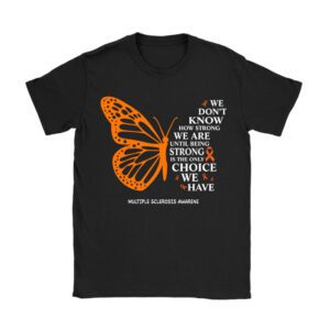 Multiple Sclerosis Awareness Gifts Women Mom Cute Butterfly T-Shirt