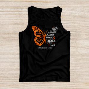 Multiple Sclerosis Awareness Gifts Women Mom Cute Butterfly Tank Top