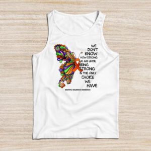 Multiple Sclerosis Awareness Gifts Women Mom Cute Butterfly Tank Top