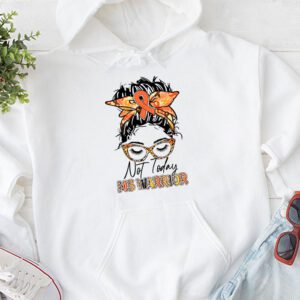 Multiple Sclerosis Awareness Messy Bun MS Warrior Hoodie 1 2