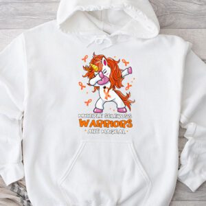 Multiple Sclerosis Warriors Magical Unicorn Orange Ribbon Hoodie