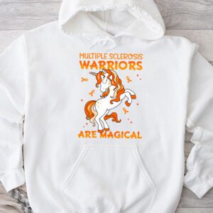 Multiple Sclerosis Warriors Magical Unicorn Orange Ribbon Hoodie