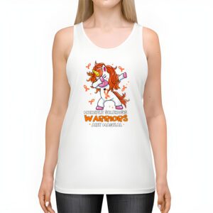 Multiple Sclerosis Warriors Magical Unicorn Orange Ribbon Tank Top 2