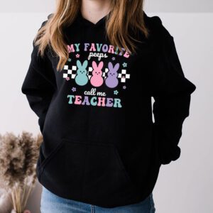 My Favorite Peep Call Me Teacher Groovy Happy Easter Day Hoodie 3 1