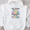 My Favorite Peep Call Me Teacher Groovy Happy Easter Day Hoodie
