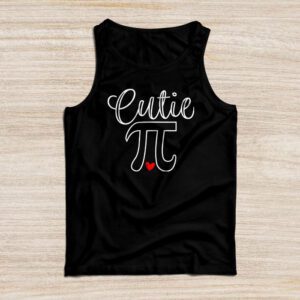 Pi Day Shirt Women Kids Men Toddler Math Teacher Cutie Pi Tank Top