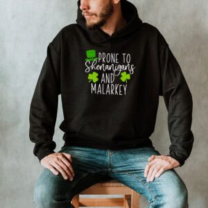 Prone To Shenanigans And Malarkey St Patricks Day Men Women Hoodie 2 2