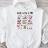Retro God Says I Am Christian Jesus Happy Easter Day Bunny Hoodie