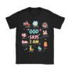 Retro God Says I Am Christian Jesus Happy Easter Day Bunny T-Shirt