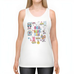 Retro God Says I Am Christian Jesus Happy Easter Day Bunny Tank Top 2 4