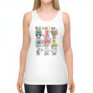 Retro God Says I Am Christian Jesus Happy Easter Day Bunny Tank Top 2 5