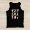 Retro God Says I Am Christian Jesus Happy Easter Day Bunny Tank Top