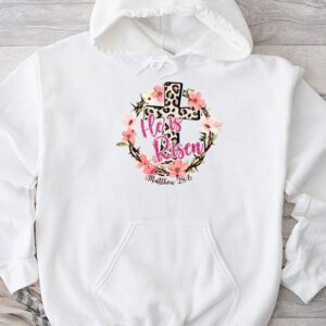 Retro Groovy He Is Risen Floral Jesus Easter Day Christians Hoodie