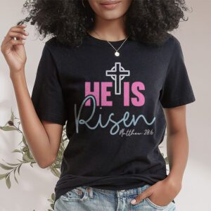 Retro Groovy He Is Risen Floral Jesus Easter Day Christians T Shirt 1 4