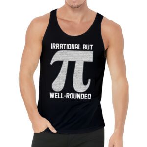 Retro Irrational But Well Rounded Pi Day Celebration Math Tank Top 3 2