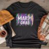 Retro Masquerade Mardi Gras Groovy Beads Parade Costume Longsleeve Tee