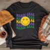 Retro Masquerade Mardi Gras Groovy Beads Parade Costume Longsleeve Tee