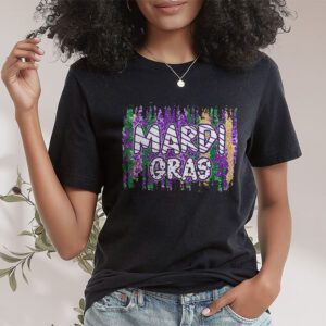 Retro Masquerade Mardi Gras Groovy Beads Parade Costume T Shirt 1 2