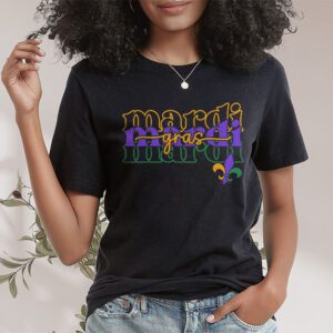 Retro Masquerade Mardi Gras Groovy Beads Parade Costume T Shirt 1