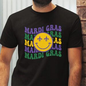 Retro Masquerade Mardi Gras Groovy Beads Parade Costume T Shirt 2 4