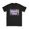 Retro Masquerade Mardi Gras Groovy Beads Parade Costume T-Shirt