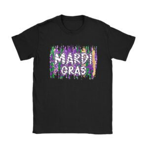 Retro Masquerade Mardi Gras Groovy Beads Parade Costume T-Shirt